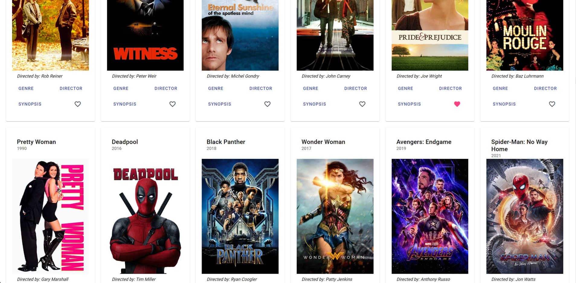 J-Flix Angular Client screenshot