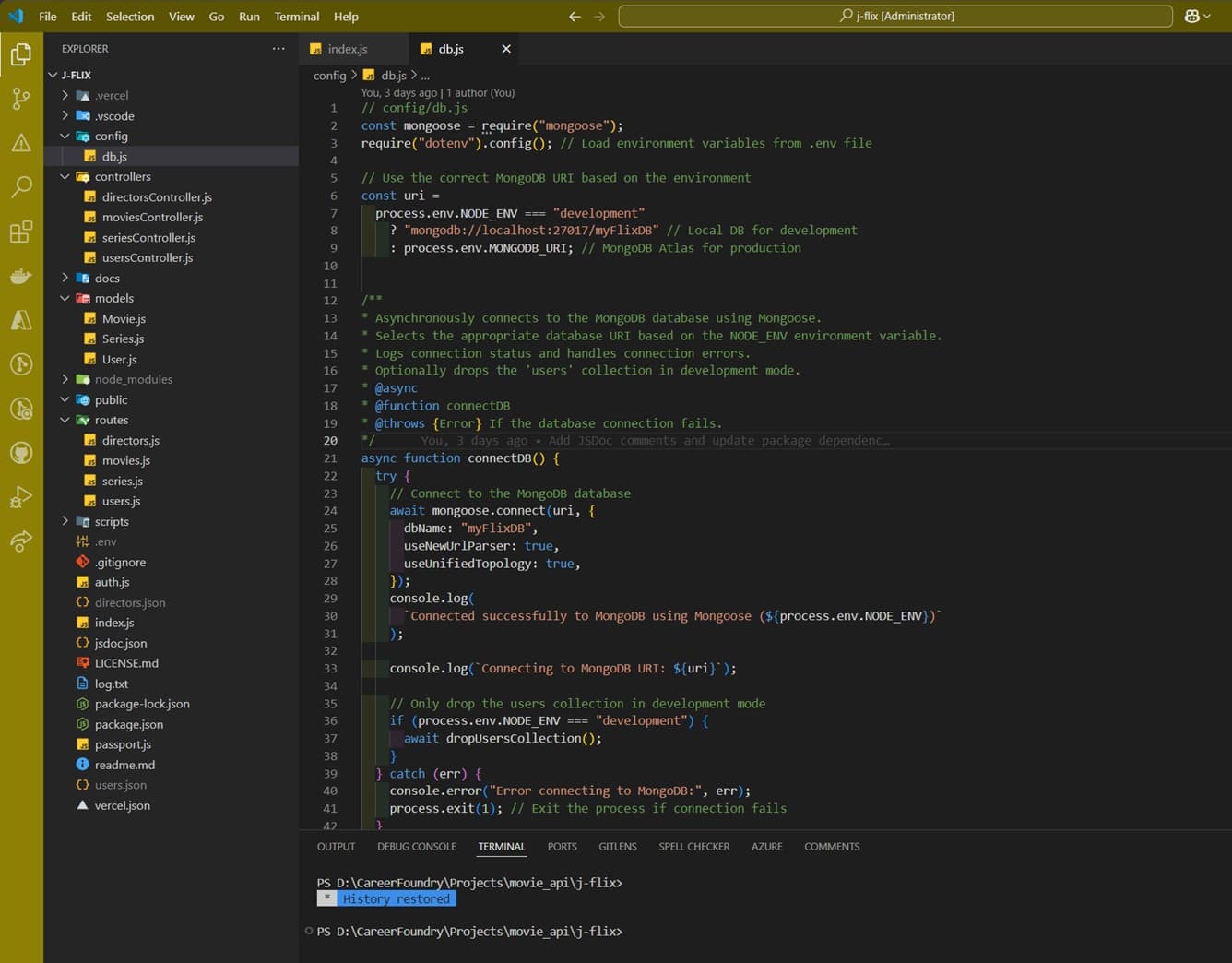 J-Flix API screenshot